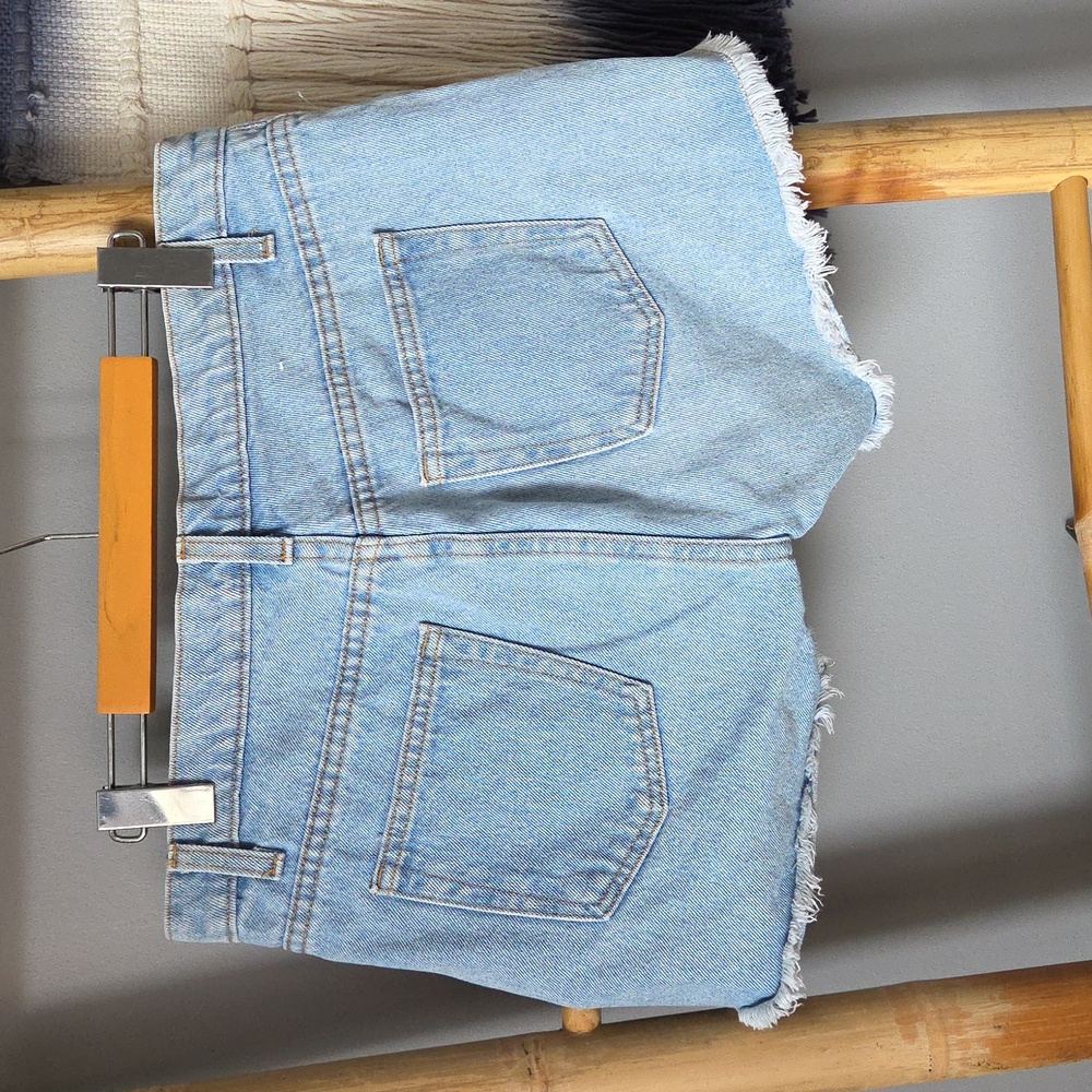 American Apparel high waisted denim shorts